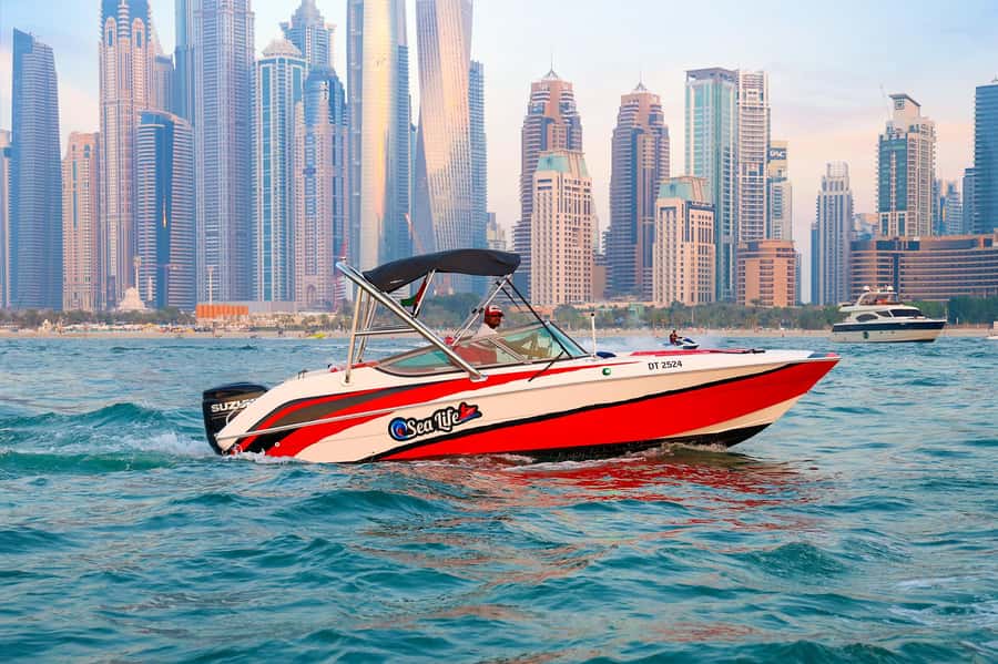 Dubai: Private Boat Tour - JBR/Burj Al Arab/Atlantis options - Your route: from Dubai Marina to Ain Dubai and JBR