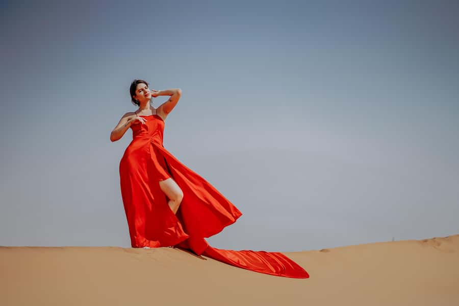Dubai: Private Flying Dress Photography and Dune Drive Trip - Tips I’d Use to Get Better Photos in the Sand