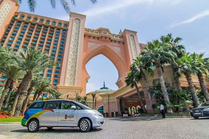 Dubai Private Layover, Stopover and Transit Tour at flexible time - Burj Al-Arab and Burj Khalifa photo moments from the road