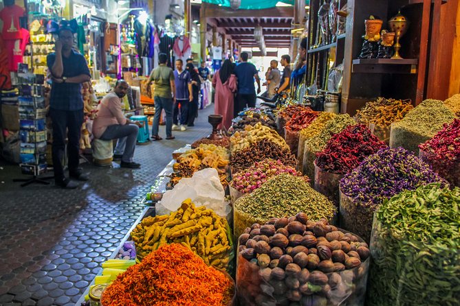 Dubai Private Layover, Stopover and Transit Tour at flexible time - Souks time: Spice Souk smells, Gold Souq shine