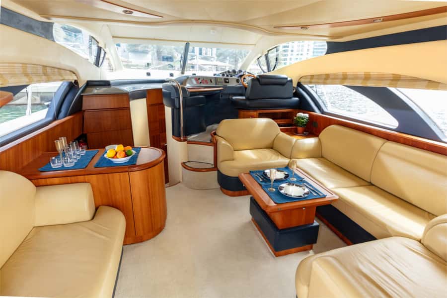 Dubai: Private Luxury Yacht Cruise for up to 20 People - Ain Dubai and Bluewaters Island from the water
