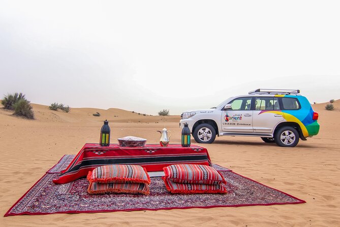 Dubai Private Premium Desert Safari with BBQ Dinner in 4WD - The dune bash and sunset photos: the adrenaline part (done safely)