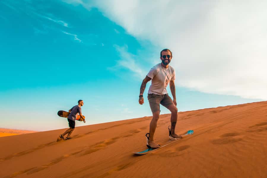 Dubai: Quad Bike Safari, Camels & Al Khayma Camp BBQ Dinner - Pickup and the Lahbab desert drive: the start that sets the tone