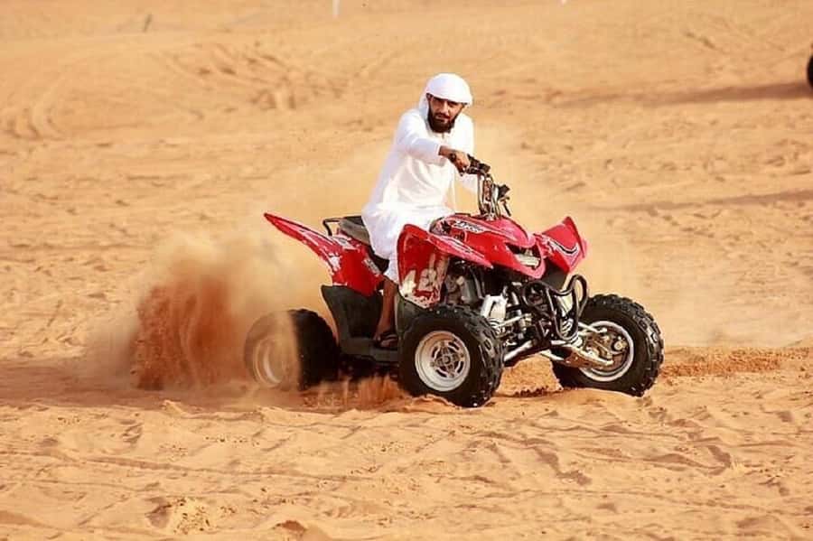 Dubai: Red Dunes Evening Quad Bike, Dune Blast with BBQ - Comfort, Shoes, and Safety Considerations on the Sand