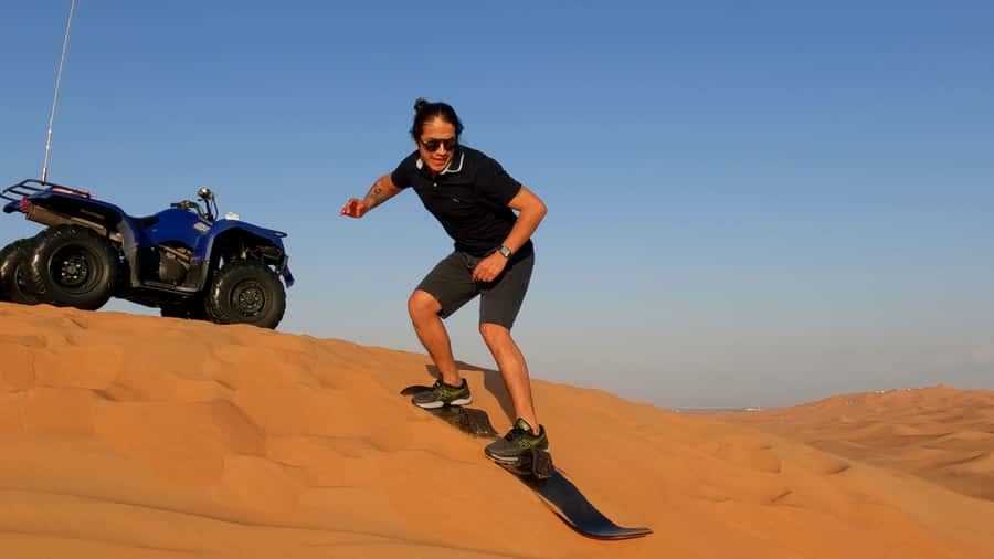 Dubai: Sandboarding, Camel Ride and Red Dune Bashing - Optional Quad Biking: Real Driving Fun With Important Risk Notes