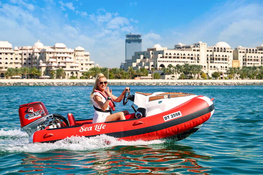 Dubai: Self-Drive Boat Experience for 1 or 2 People - Route highlights, from JBR views to the Palm and Atlantis angle