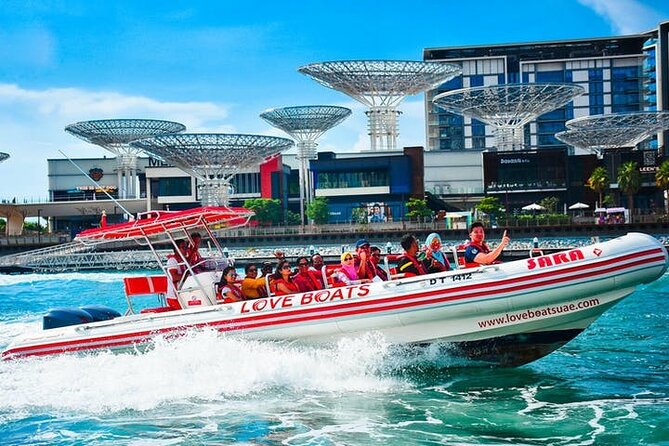 Dubai Speedboat Tour, Marina, Atlantis, Palm & Burj Al Arab - Burj Al Arab and the skyline: a 7 star photo moment (afternoon tour)