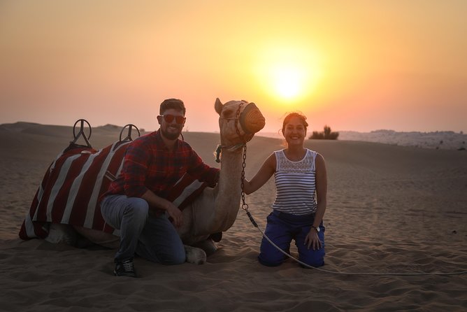Dubai: Sunset Camel Trek, Al Khayma Camp, Stargazing & BBQ - The Al Khayma Camp Welcome: Coffee, Dates, Falcon Photos, and More