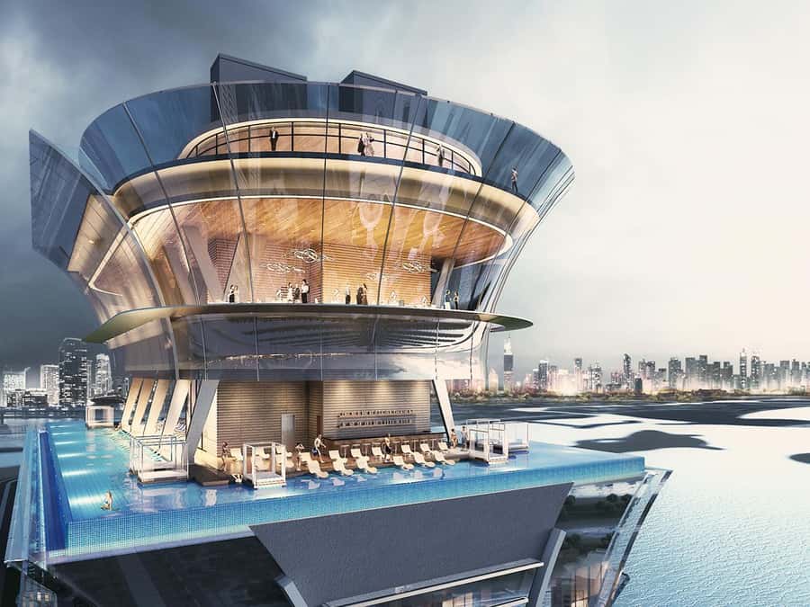 Dubai: The View At The Palm Ticket & 1.5 Afternoon Yacht - Indoor-outdoor terraces and the photo rhythm that actually works