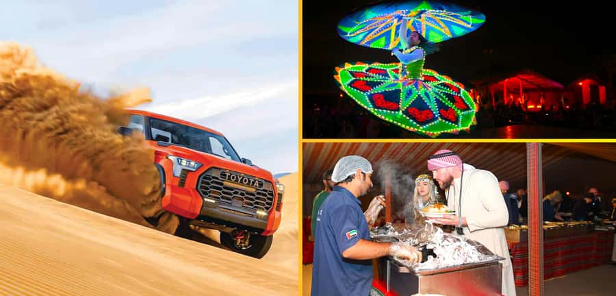 Dubai: Tour with BBQ Dinner, Camel Ride, & Traditional Show - Quick hits