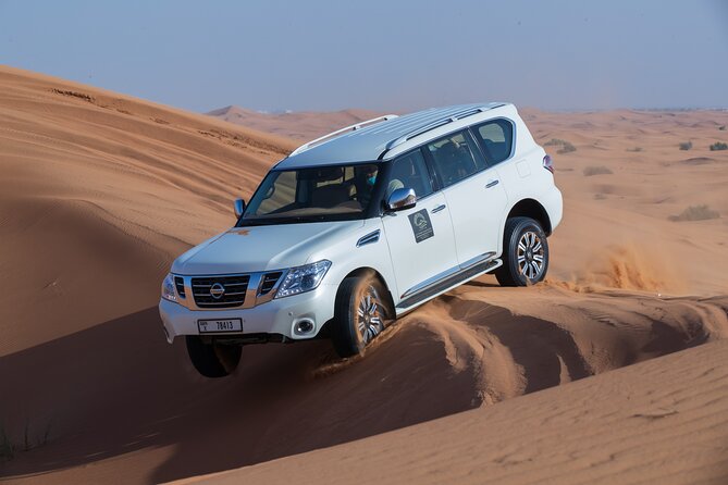 Dubai: Unique MORNING 4WD Red Dunes Safari - Entering Lahbab Desert at sunrise, not midday