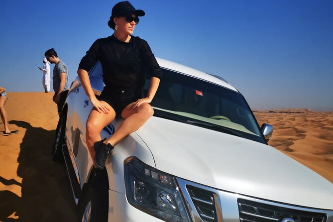 Dubai: Unique MORNING 4WD Red Dunes Safari incl. 30min Quad Bike - 4WD dune bashing: fun, fast, and a little stomach-check