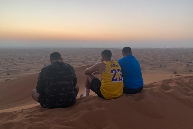 Dubai: Unique SUNRISE 4WD Red Dunes Safari - Sandboarding: fun, not a test of balance skills