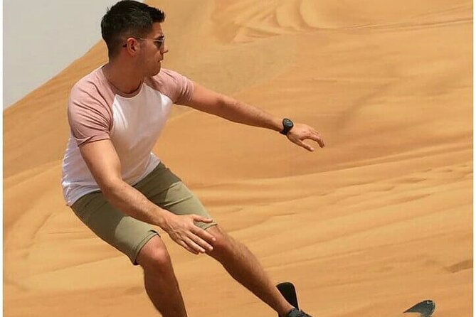Dubia 4x4 Dune Bashing, Sandboarding, Camel Riding and Bbq Dinner - A 7-hour Dubai desert loop, minus the planning headache