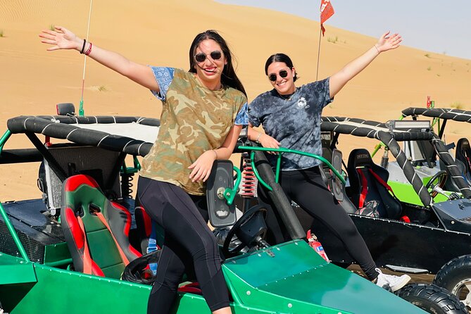 Dune Raiders - Your 4 Hours: Pickup, 25 km Buggy Time, Sandboarding, Camels