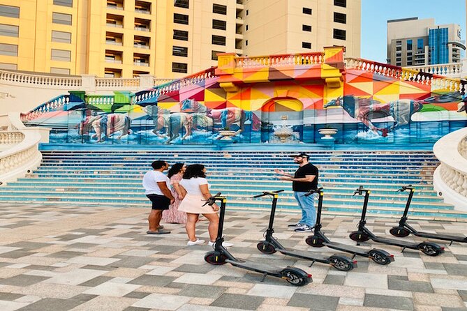 E-Scooter Guided Tour of Marina, JBR, Bluewaters Top Attractions - Dubai Marina: the final paid stop and the payoff moment