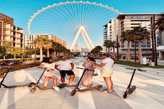 E-Scooter Guided Tour of Marina, JBR, Bluewaters Top Attractions - Ain Dubai and Bluewaters Island: the skyline stop that sets the tone