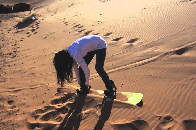 Early Morning Desert Safari With Camel Trekking Experience - Camel trekking plus sandboarding: included desert basics