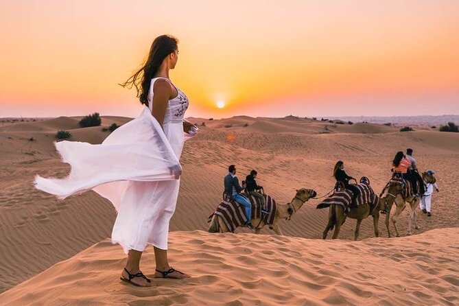 Evening Desert Safari & BBQ With Live Shows,Camel Ride,Falcon pic - From your pickup in Dubai to Lahbab: how the shared ride works