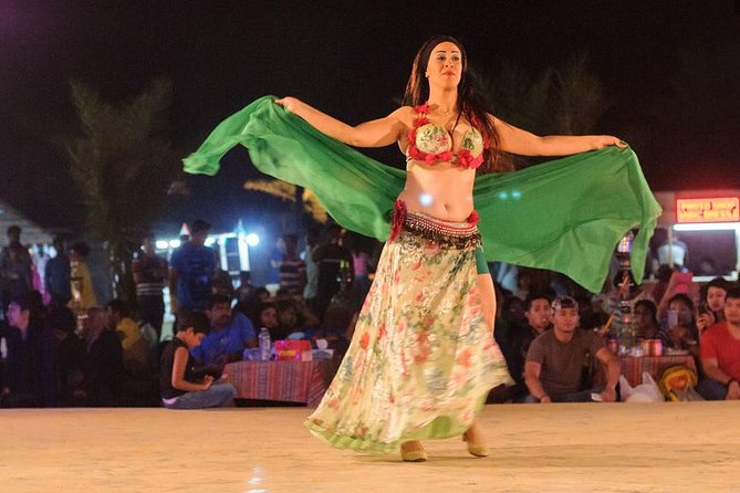 Evening Desert Safari Dubai with Belly Dance - Live performances after dinner: belly dance, Tanoura, and fire show