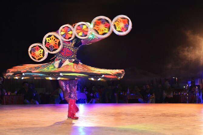 Evening Desert Safari Dubai with Camel Riding & BBQ Buffet Dinner - Belly dancing, fire shows, and Tanura: what the entertainment actually delivers