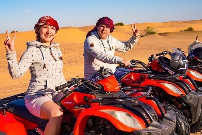 Evening Desert Safari from Dubai with Quad Bike Ride - Dune Bashing with a Licensed Driver, Plus That High-Dune Photo Stop