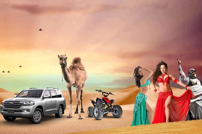 Evening Desert Safari with BBQ Dinner & 7 Live Show's - Getting Picked Up in Deira and Sharjah Without Much Fuss