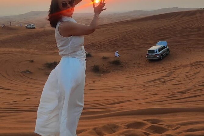 Evening Desert Safari with Quad Bike - Red Dunes, Four-Wheel Fun, Then a Full Camp Evening