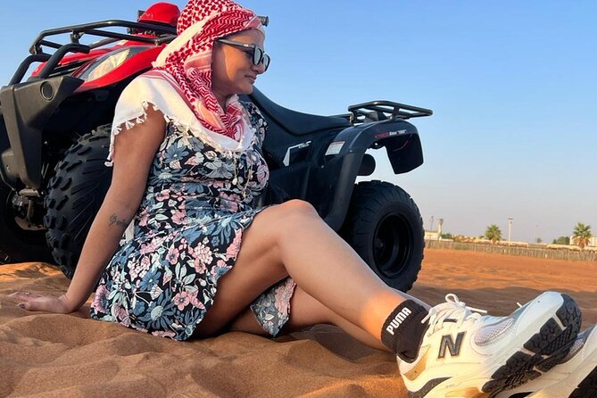 Evening Desert Safari with Quad Bike - BBQ Dinner Buffet and Desert Shows Under the Stars