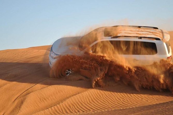 Evening Safari Quad Bike in the desert of Lahbab - Dinner at a Bedouin-Style Desert Camp, With Fire and Dance Shows