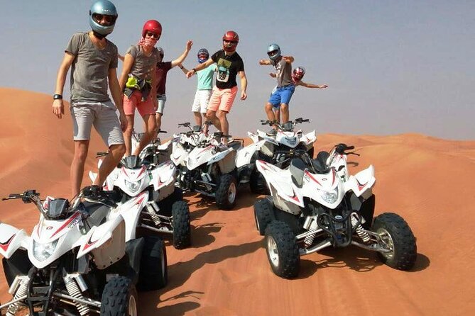 Evening Safari with Dune Bashing, BBQ Dinner and Belly Dance - Camel farms drive-by, then camel riding for real