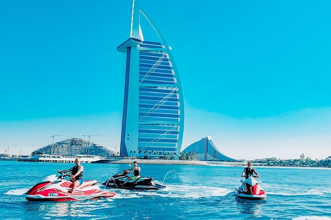 Exclusive 2HR Jet Ski TOUR-JBR & BLUEWATERS-ATLANTIS-BURJ AL ARAB - Guides Like GoGo and Mohammed, and the Photo Workflow