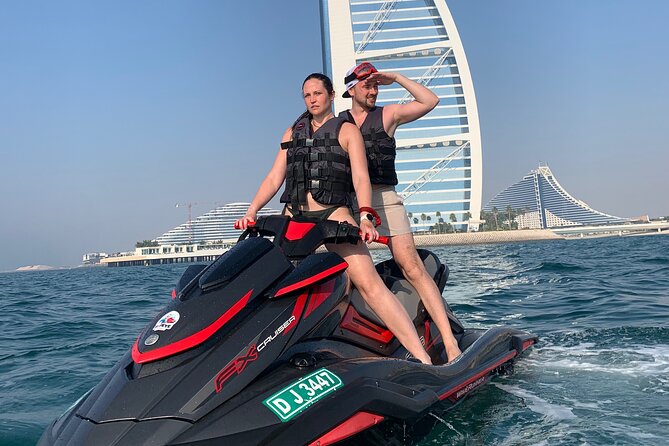Exclusive 30 Mins Jet Ski Adventure - Burj Al Arab - The jetski setup: 1800cc power and 2 riders per jet