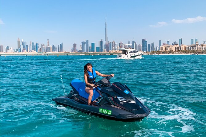 Fastest Jet Ski with Dubai Skyline, Burj Al Arab Views and Juice - The Safety Briefing and Certified Trainer Setup