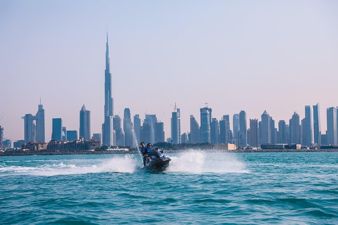 Fastest Jet Ski with Dubai Skyline, Burj Al Arab Views and Juice - Meeting at Fishing Harbour Jumeirah and Getting Your Gear Sorted