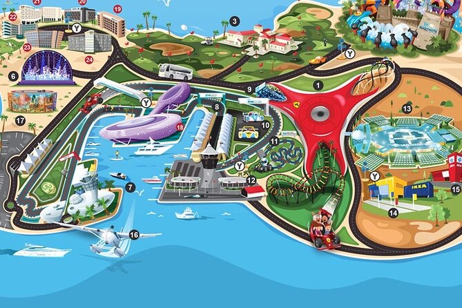 Ferrari World Abu Dhabi Admission Tickets (optional) - Formula Rossa and Flying Aces: the coasters that drive the day