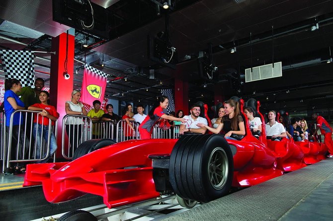 Ferrari World Entry Tickets from Dubai with Transfers from hotel - Museum, Play Zones, and Non-Coaster Time