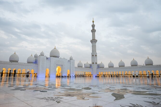 From Dubai: Sheikh Zayed Mosque and Ferrari World Entry Ticket - Photo-Friendly Light, Latticework, and How to Enjoy the Mosque Part