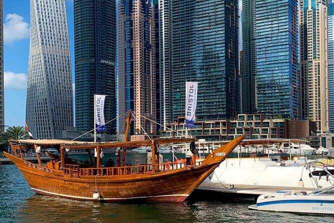 Full-Day Private Guided Tour of Dubai's Top Attractions - Dubai Marina dhow cruise: the traditional boat skyline hour