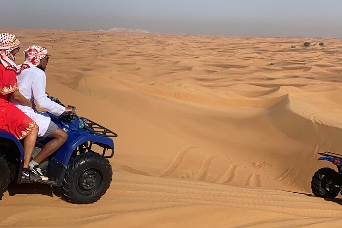 Half Day Morning Safari with Quad Bike and Camel Ride - Sand Surfing for About 30 Minutes: Playtime in the Middle of the Dunes