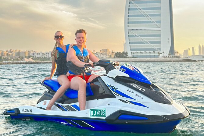 Jetski Dubai: 60Min Burj Al Arab & Atlantis the Palm - Safety lesson and gear: how the tour stays beginner-friendly