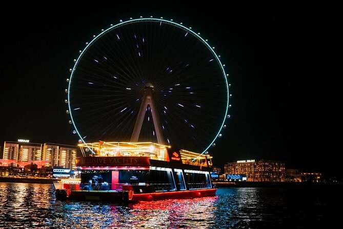 Luxury Dhow Cruise Dubai: Skyline Views & Fine Dining Experience - Live entertainment, Arabic dance, and lounge music