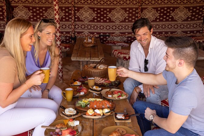 Luxury Hot Air Balloon, Land Rover Defender & Michelin Breakfast - Drone Show and the Vintage 1950s Land Rover Transfer to the Camp