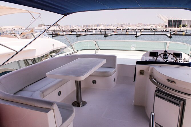 Luxury Yacht Dubai - Book 56 ft Yacht Cruise up to 24 people - Bluewaters Island and Ain Dubai, the finale that hits different at night