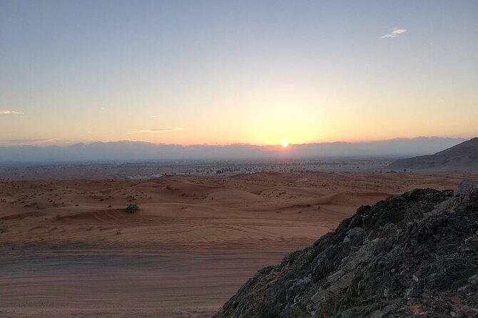 Mleiha Overnight Camp- Panoramic Lounge - Sunrise Drive and Fossil Rock Morning Walk