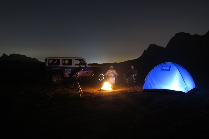 Mleiha Overnight Camp- Panoramic Lounge - The Evening Camp: Faya and Fossil Rock Under the Stars