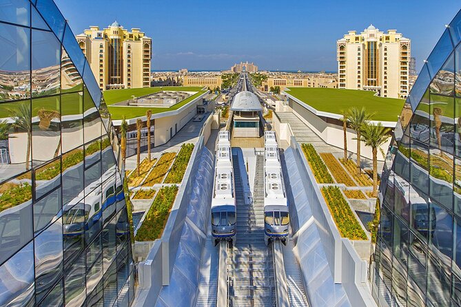 Modern Dubai City Tour: Palm Monorail, Marina, Ain Dubai & More! - Palm Jumeirah by monorail, the main character moment