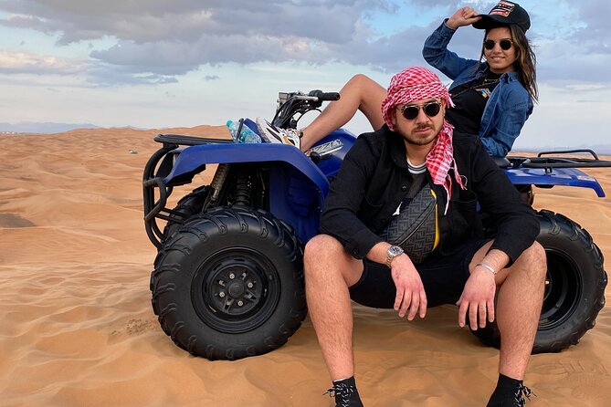 Morning Desert Safari, Quad Bike, Sandboard and Camel Ride - Camel farm feeding: the calmer desert pause with Arabic coffee