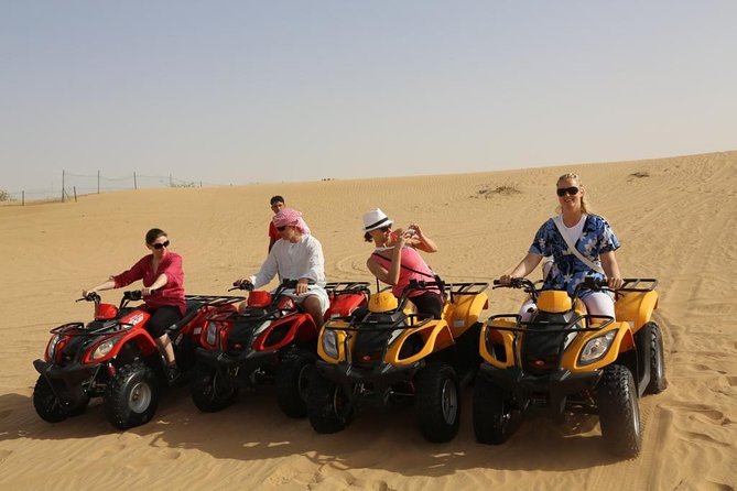 Morning Desert Thrill: Quad Bike Safari Escape - Dune Bashing and Sandboarding: Two Ways to Feel the Desert Move