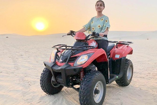 Morning Desert Thrill: Quad Bike Safari Escape - Pickup in a 4x4 SUV: Getting Out There Without Desert Headaches